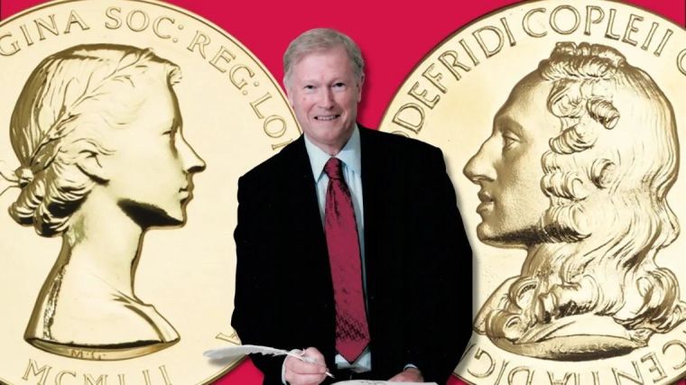 Richard Moxon photo superimposed on Buchanan Medal